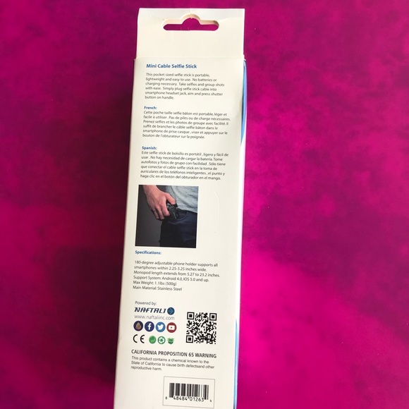 Mini Cable Selfie Stick - Picture 3 of 4